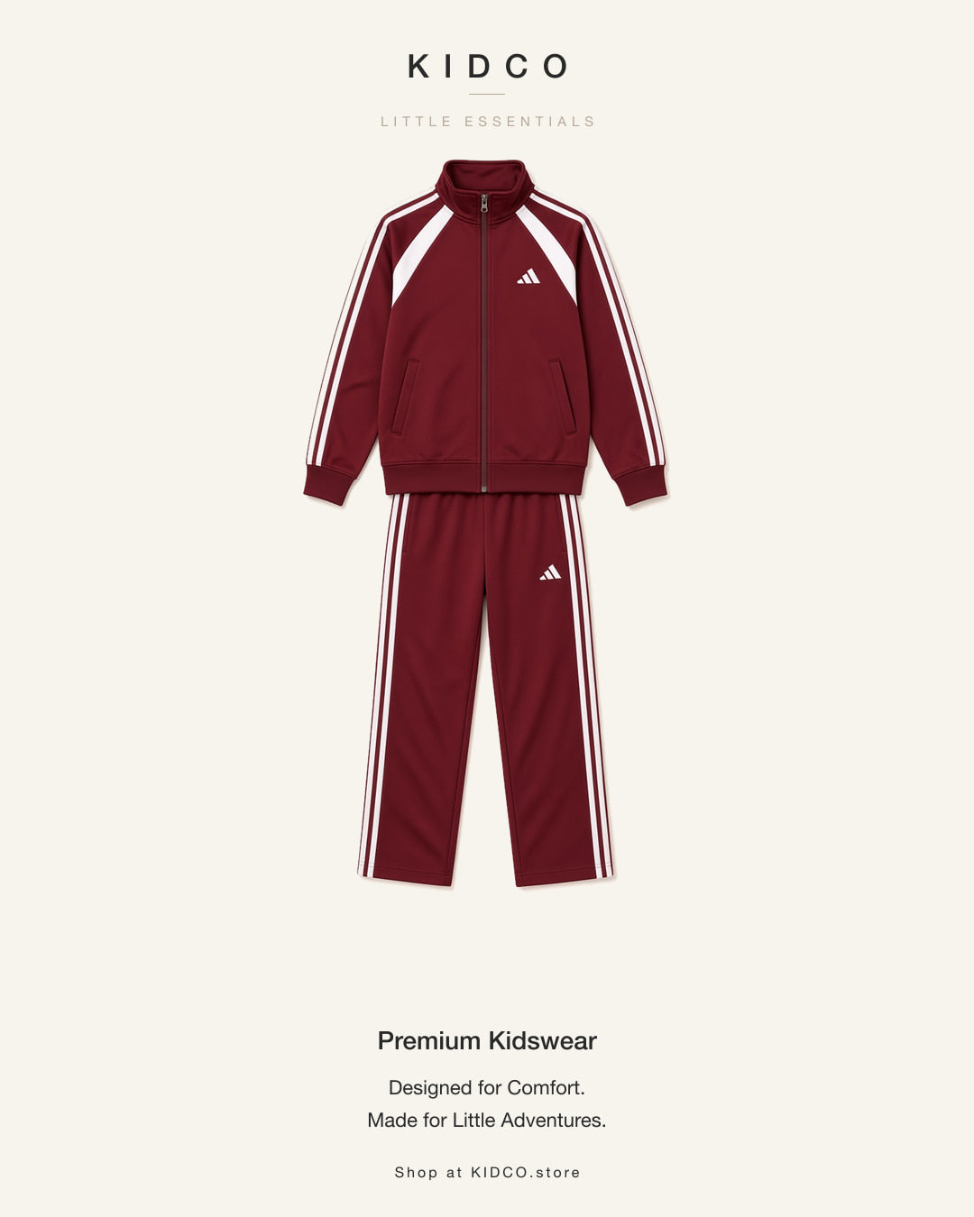 Adi Maroon Tri Winters