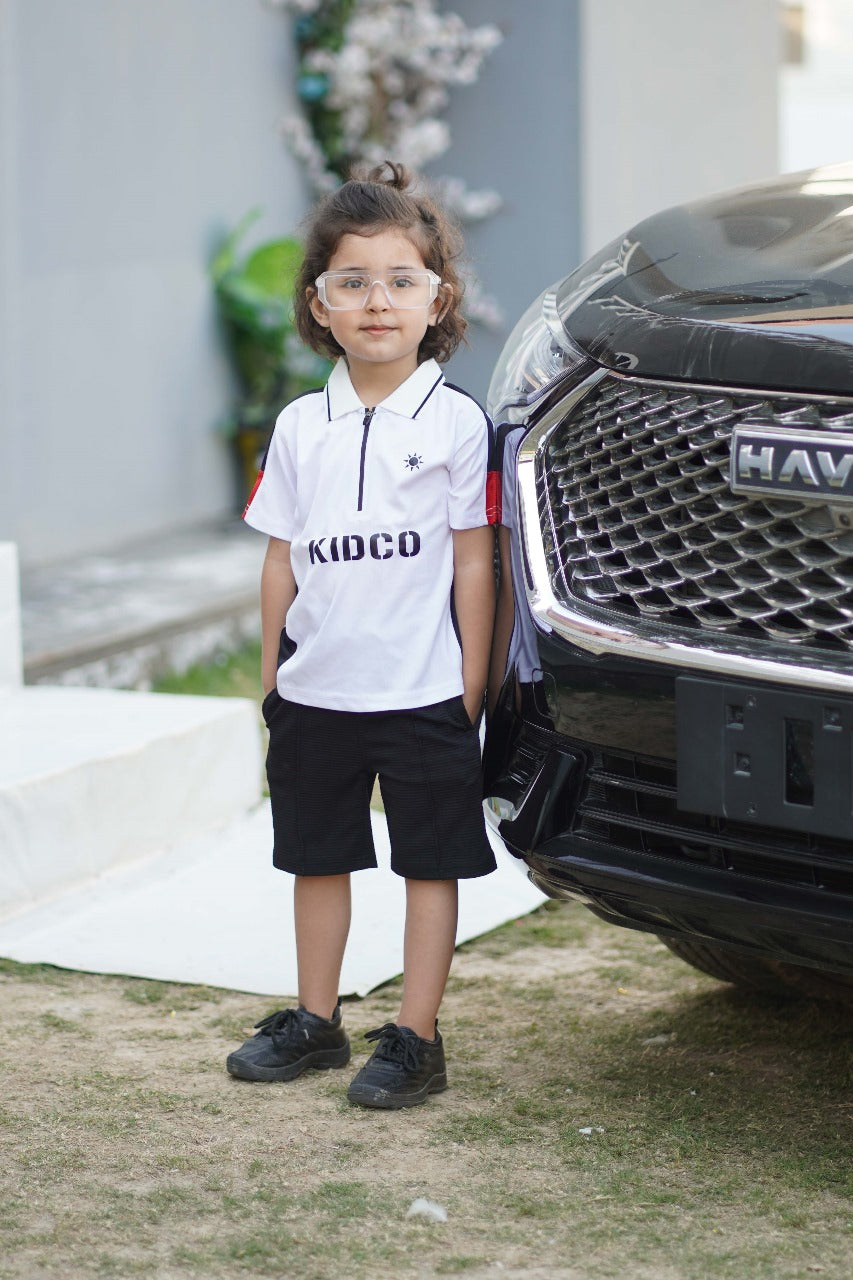 KIDCO premium white polo