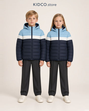 Kidco Bomber Jacket — Sky White Navy