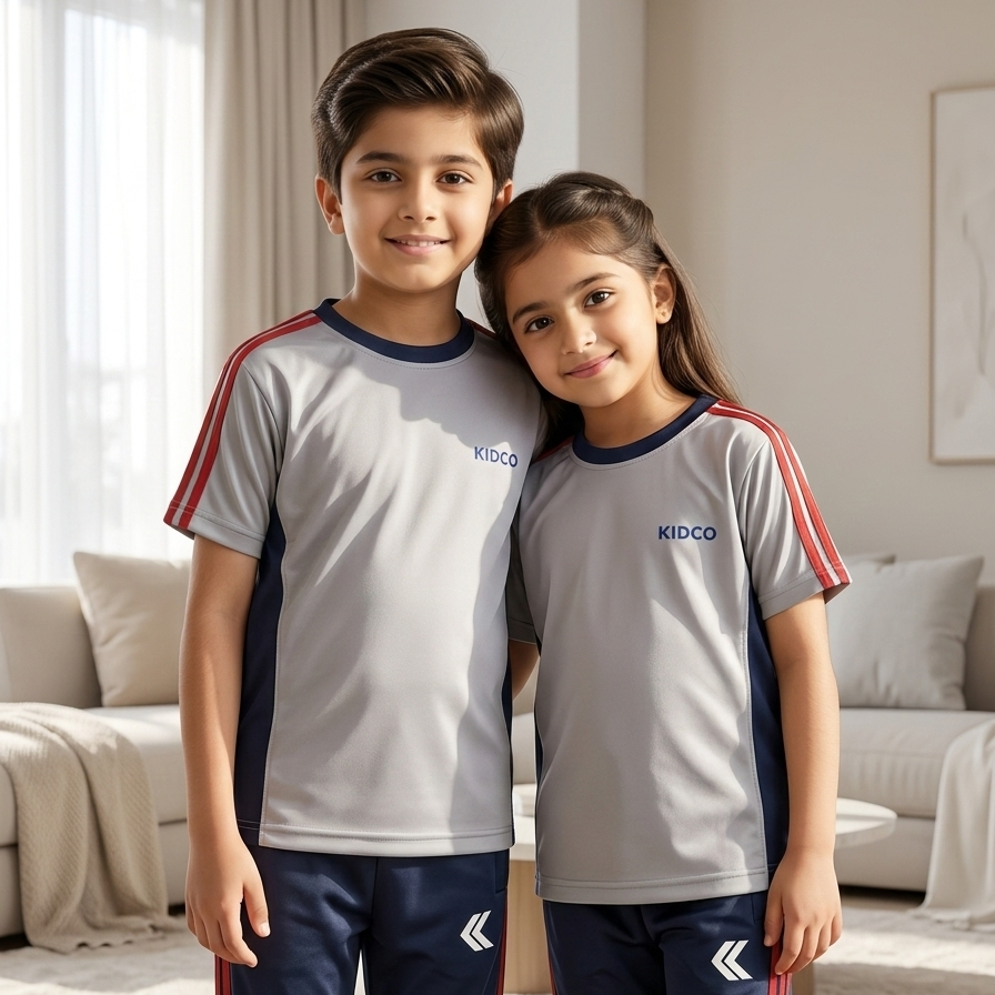 KIDCO GREY RED TRI