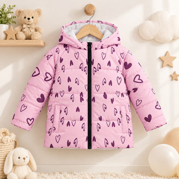 MiniBee Bomber Jacket — Pink Hearts