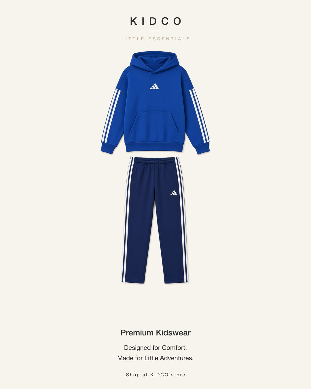 Adi tri-line royal blue