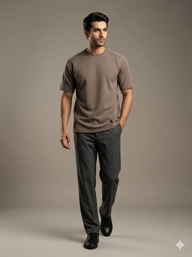 Kman Textured Tee Choco