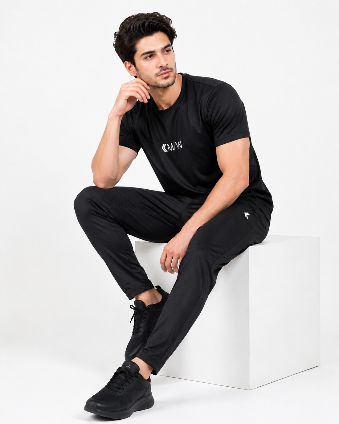 Kman Mesh black tracksuit