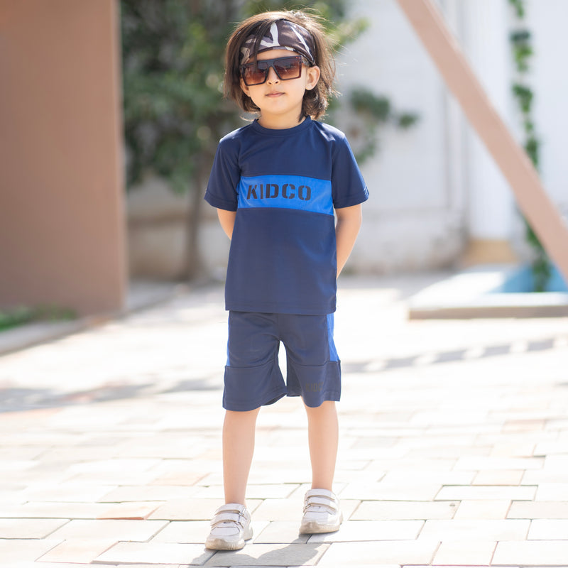 KIDCO MESH NAVY BLUE SHORTS