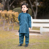 BLUE EMB SHALWAR KAMEEZ