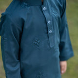 BLUE EMB SHALWAR KAMEEZ