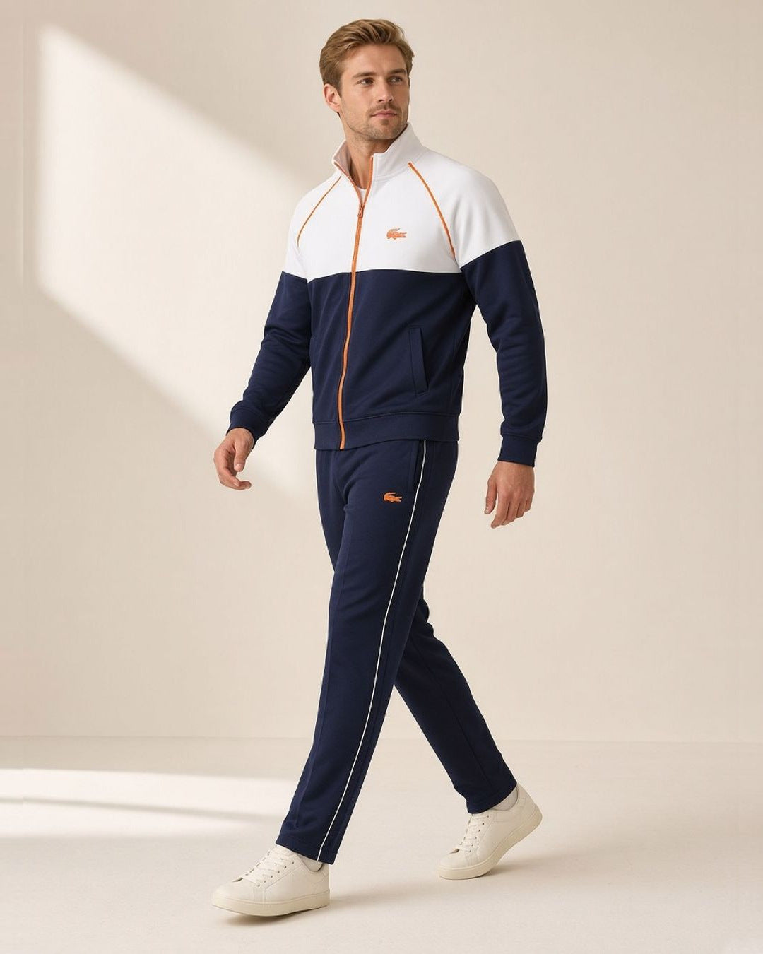 KIDCO Premium Men’s Winter Tracksuit – Navy White