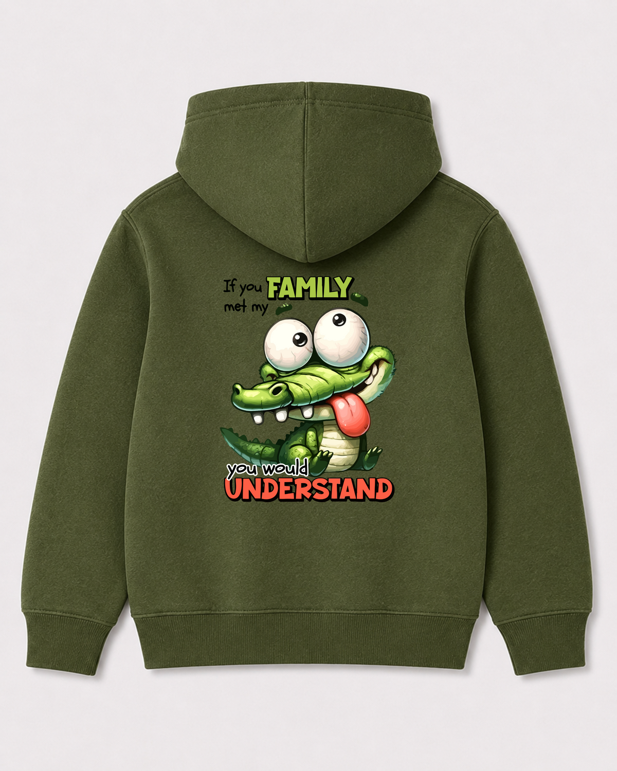 Olive green hoodie back 1080