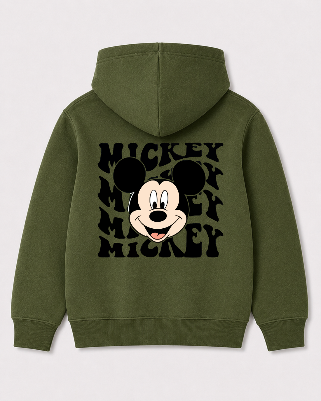 Olive green hoodie back 1118
