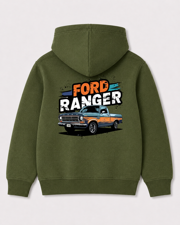 Olive green hoodie back 1121