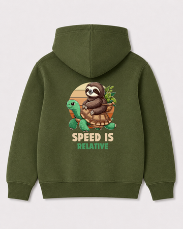Olive green hoodie back 1128