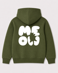 Olive green hoodie back 1256