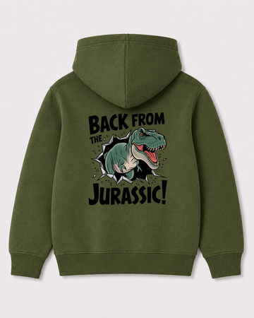Olive green hoodie back 1300