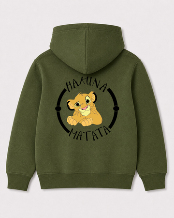 Olive green hoodie back 1309