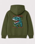 Olive green hoodie back 1416