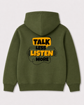 Olive green hoodie back 1417