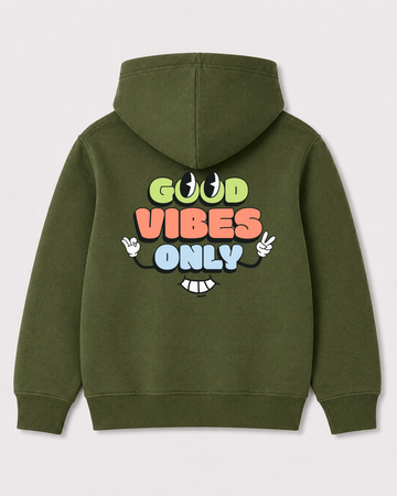Olive green hoodie back 1421