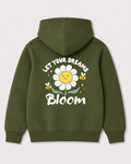 Olive green hoodie back 1468