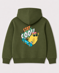 Olive green hoodie back 1510