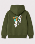 Olive green hoodie back 1512