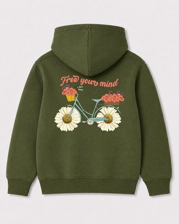 Olive green hoodie back 1516