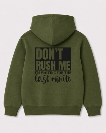 Olive green hoodie back 1526