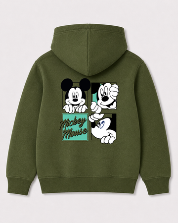 Olive green hoodie back 1536