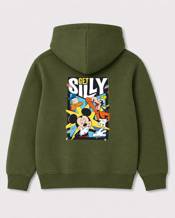 Olive green hoodie back 1542