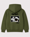 Olive green hoodie back 1577