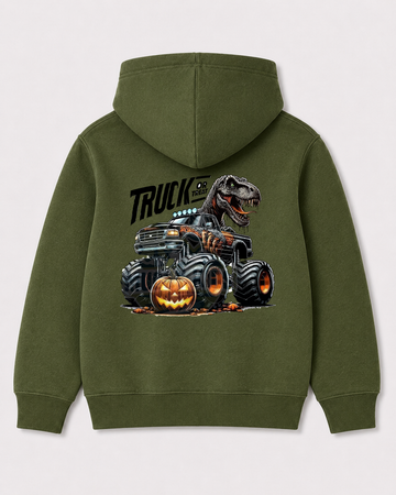 Olive green hoodie back 1597