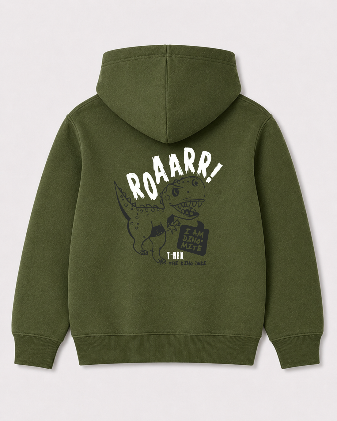 Olive green hoodie back 2122