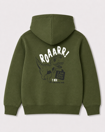 Olive green hoodie back 2122