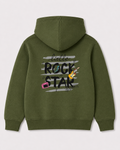 Olive green hoodie back 2125