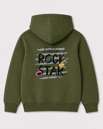 Olive green hoodie back 2125