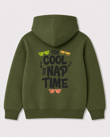 Olive green hoodie back 2126