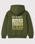 Olive green hoodie back 2160