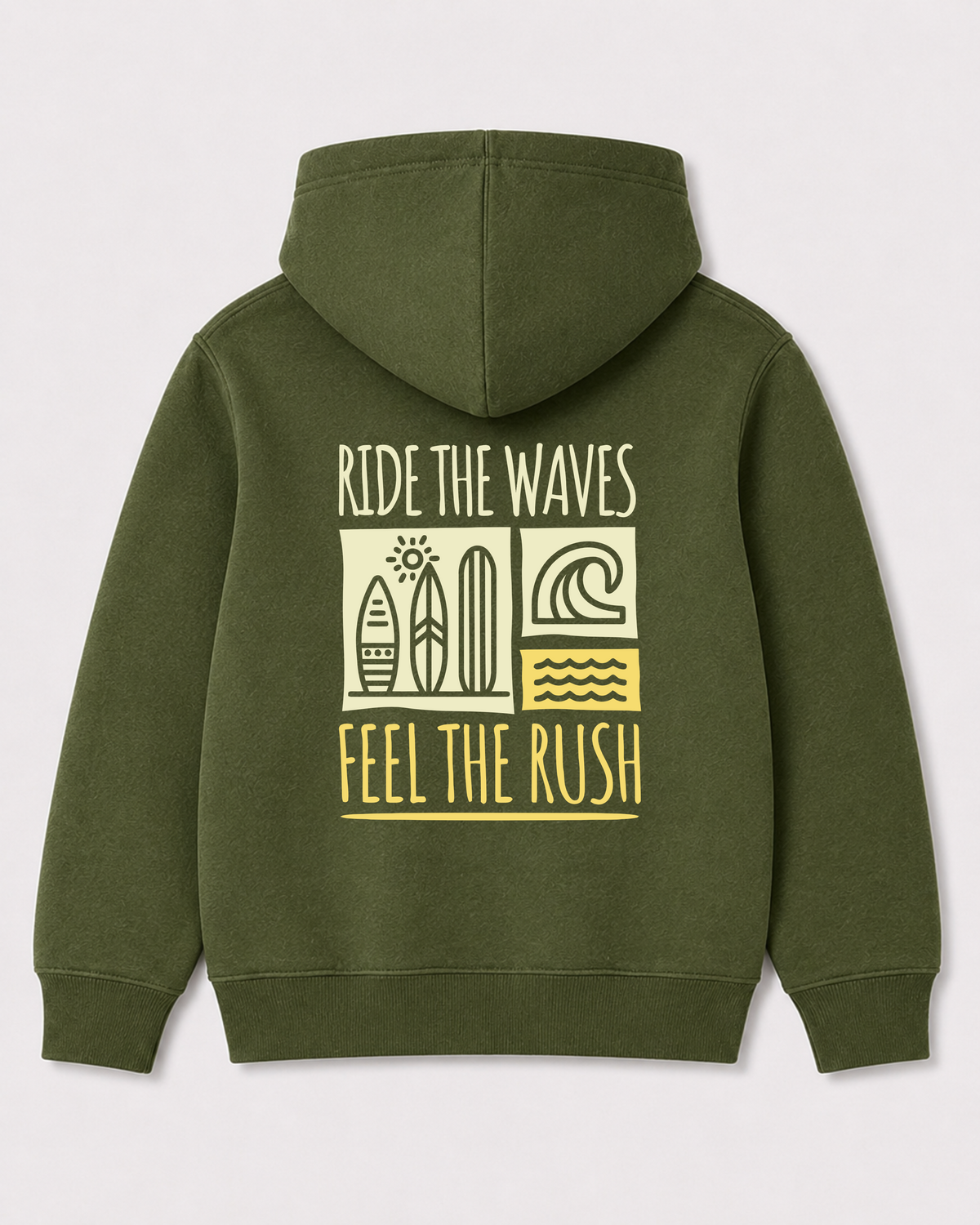 Olive green hoodie back 2160