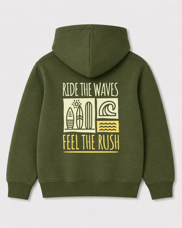 Olive green hoodie back 2160