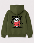 Olive green hoodie back 2203