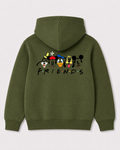 Olive green hoodie back 2205