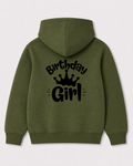 Olive green hoodie back 3110