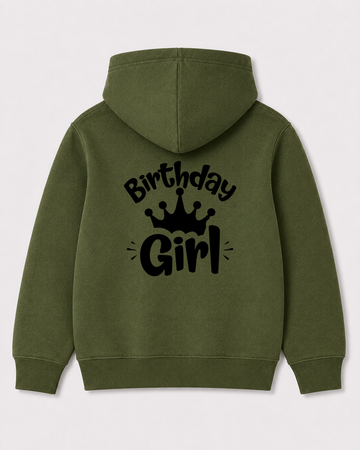 Olive green hoodie back 3110