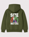 Olive green hoodie back 3151