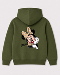 Olive green hoodie back 3240