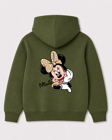 Olive green hoodie back 3240