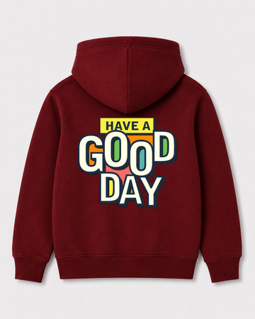 Red hoodie back 1006