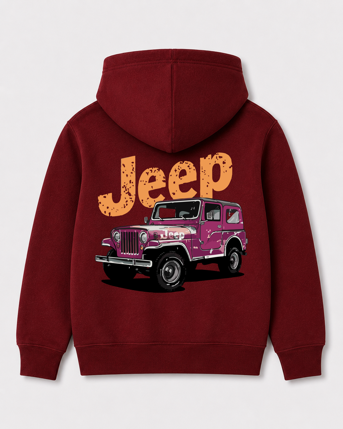 Red hoodie back 1022