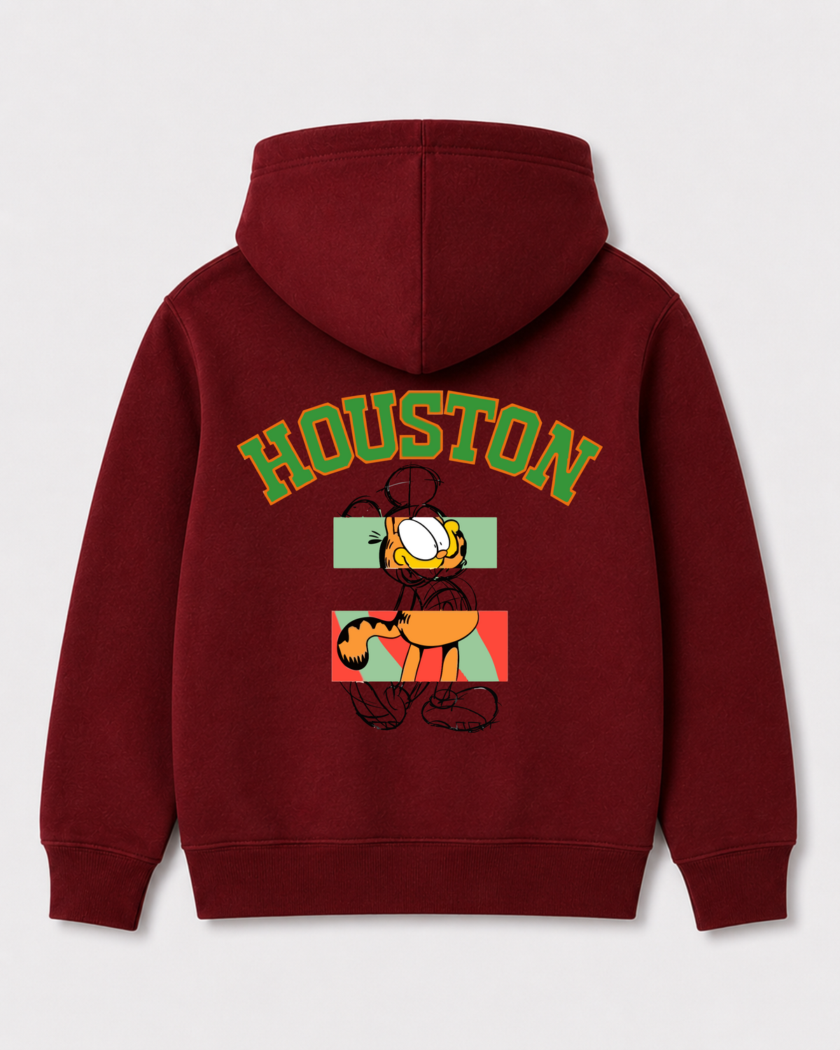 Red hoodie back 1033