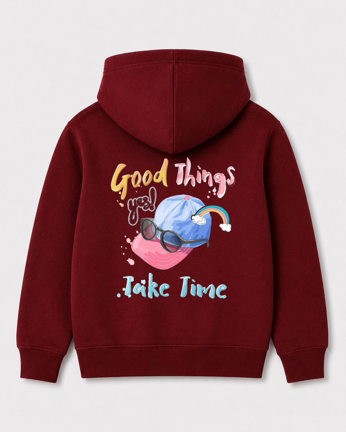 Red hoodie back 1034